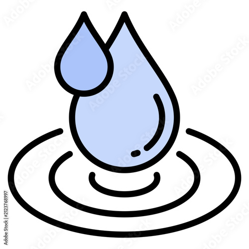 Hydratation Icon Element For Design