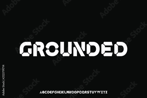 Display alphabet font vector design suitable for headline, poster, logo, magazine and many more