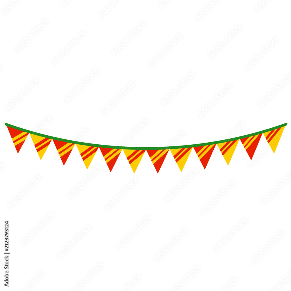 Obraz premium Colorful Circus Bunting Flag