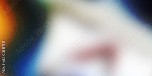 Foto Abstract grain gradient background with soft white blue and orange light transit