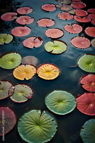 water lily in the pond