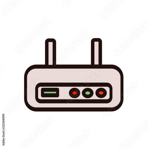 Hardware and technology icon 