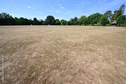 An Arid Cricket, Sports and Playing field during the summer of August 3rd 2026 in the UK