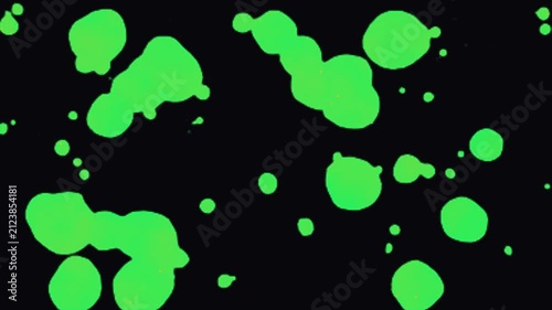 kinetic bioluminescent moss colony 2d