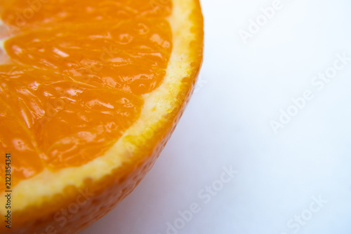 top view of middle of orange