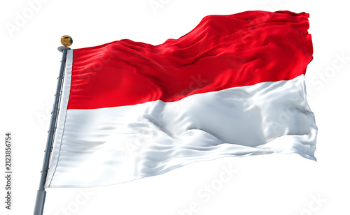 Quadro su tela waving flag of indonesia