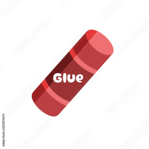 red paper glue vector illustration for graphic design