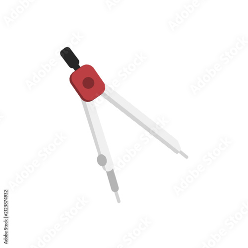caliper math or compass vector illustration for graphic design
