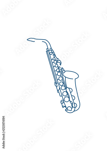 line art/tenor sax