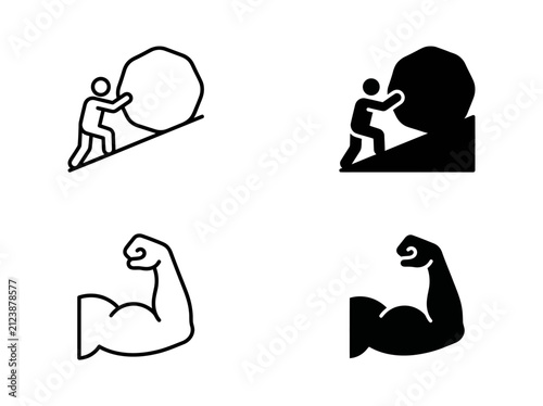 Conceptual representation of professional struggle and workplace