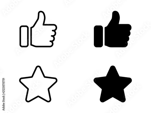 Positive feedback sign with hand gesture and check mark icon, feedback