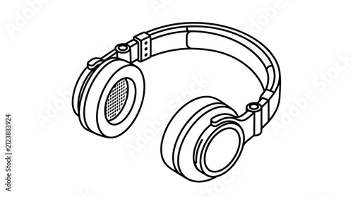 Modern audio headset device for music listening and sound production