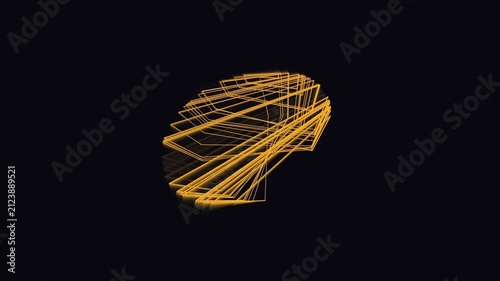 kinetic logistic cobweb chaos 3d