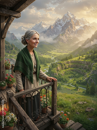 Serene Alpine Landscape