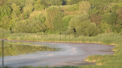 Drought Causes a Lake to Dry Up, Exposing the Lakebed