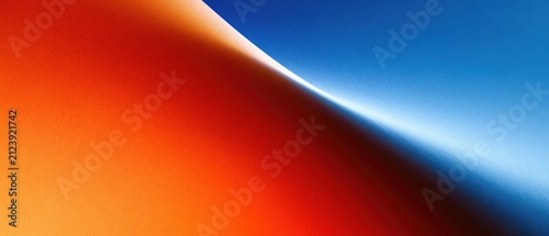 Abstract gradient of red to blue with soft, curved highlights