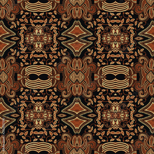 indonesian batik. indonesian batik pattern vector. Batik Indonesian: is a technique of wax-resist dyeing applied to whole cloth, or cloth made using this technique originated from Indonesia.