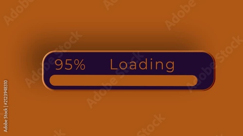 Loading process reaching 100% against a futuristic background.
Webpage interface, data loading, cybersecurity concept.