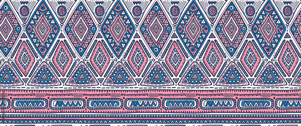 seamless pattern for tribal design. Ethnic motif.