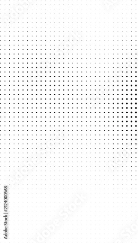 Minimalist halftone square pattern, abstract black and white geometric background vector, modern vertical gradient texture for digital design