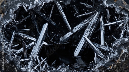 Cristalización abstracta rápida en solución química saturada