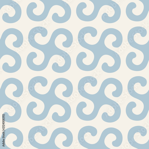 Modern Central Asian spiral coordinate seamless pattern for wallpaper textile wrapping paper and stationery