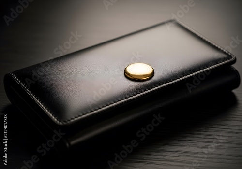black leather wallet