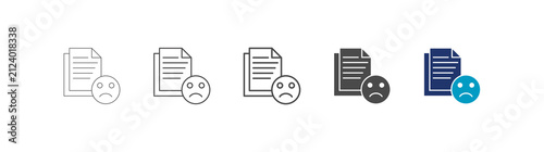 Canvastavla compliance icon set consisting of multiple styles vector illustration