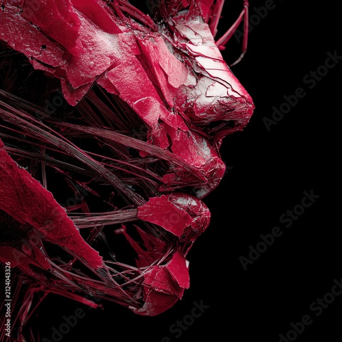 Abstract representation of emotion and fragility.