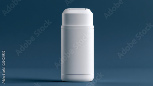Sleek white container set against a vibrant blue backdrop perfect for contemporary lifestyle and product imagery