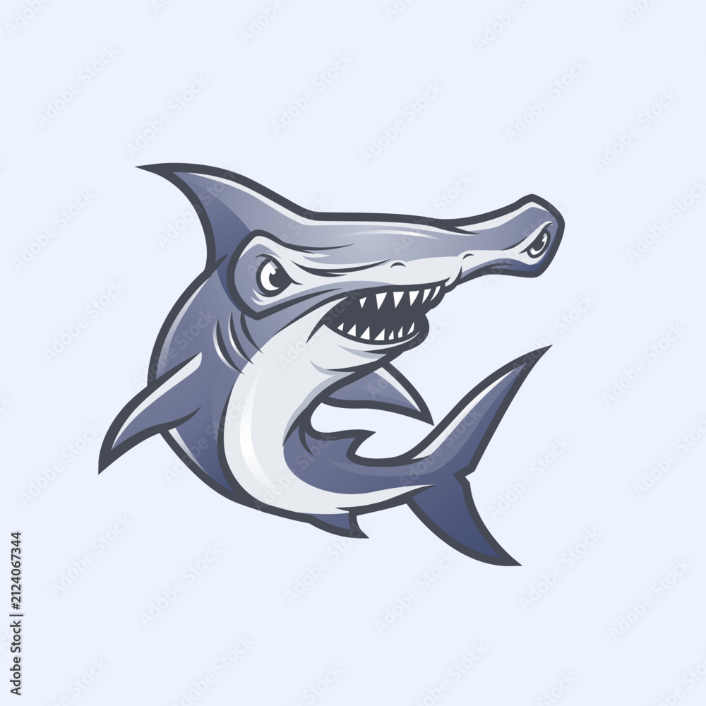 Naklejka premium Shark vector illustration
