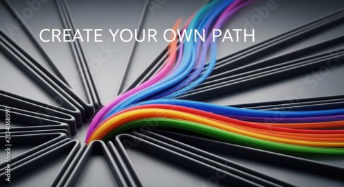 Colorful Path Formation Creating New Directions