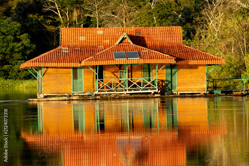 Jungle lodge in the Amazon