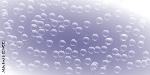 Soft lavender gradient backdrop with dynamic floating bubble pattern
