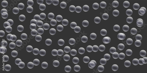 Abstract light purple background with overlapping white soap bubbles