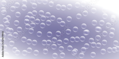 Soft lavender gradient backdrop with dynamic floating bubble pattern