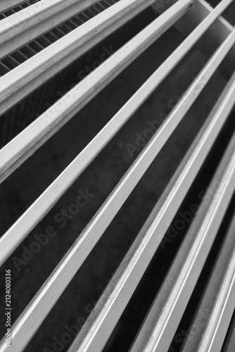 Abstract Pattern of Parallel Metallic Lines in Black and White for Modern Design Projects