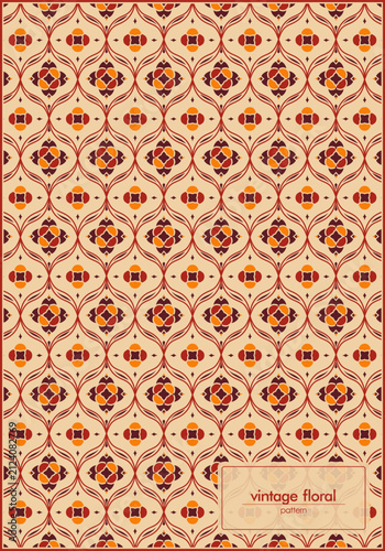 Elegant Vintage Floral Lattice Pattern for unique wallpaper
