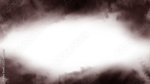 Dark red smoke or fog border frame, realistic vector cloud, mist, or dust background isolated on transparent backdrop.