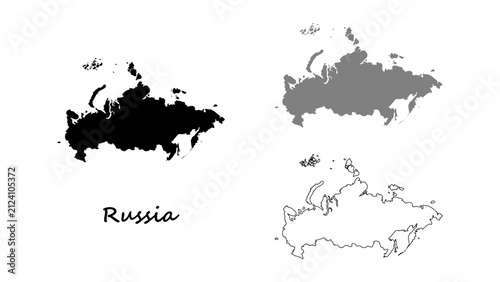 Fotografía Russia map set