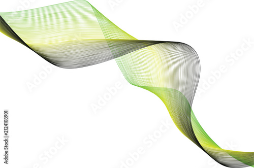 green leaf isolated on white
