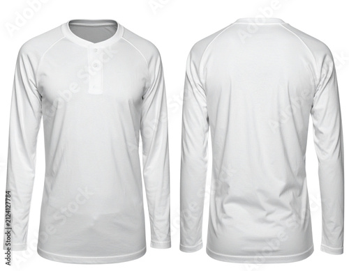 Foto Raglan sleeve baseball t-shirt isolated PNG
