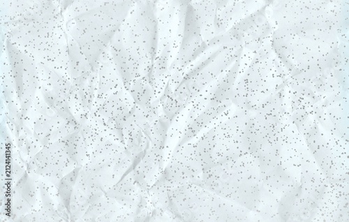Abstract White Crumpled Paper Texture Background with Subtle Speckled Pattern