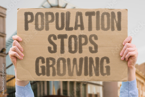 Bild auf Leinwand "Population Stops Growing" Demographic stagnation alters the economy
