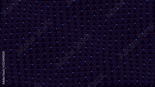 Abstract geometric mesh with connected triangle pattern vector
