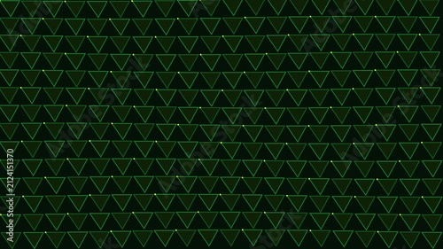 Abstract green geometric triangle mesh motion background vector
