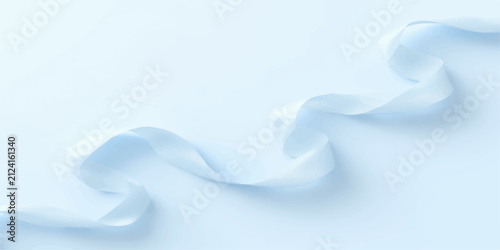 Abstract Blue Smoke Wave Background with Flowing Curves, Smooth Lines and Soft Water-Like Motion on White for Modern Vector Design and Wallpaper Illustration