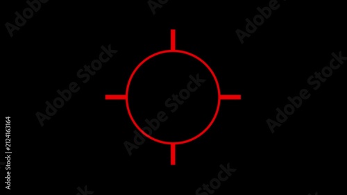 targets for archery isolated aim or target icon with green screen Sniper Scope  Overlay with Rotating HUD Target Reticle, Realistic target