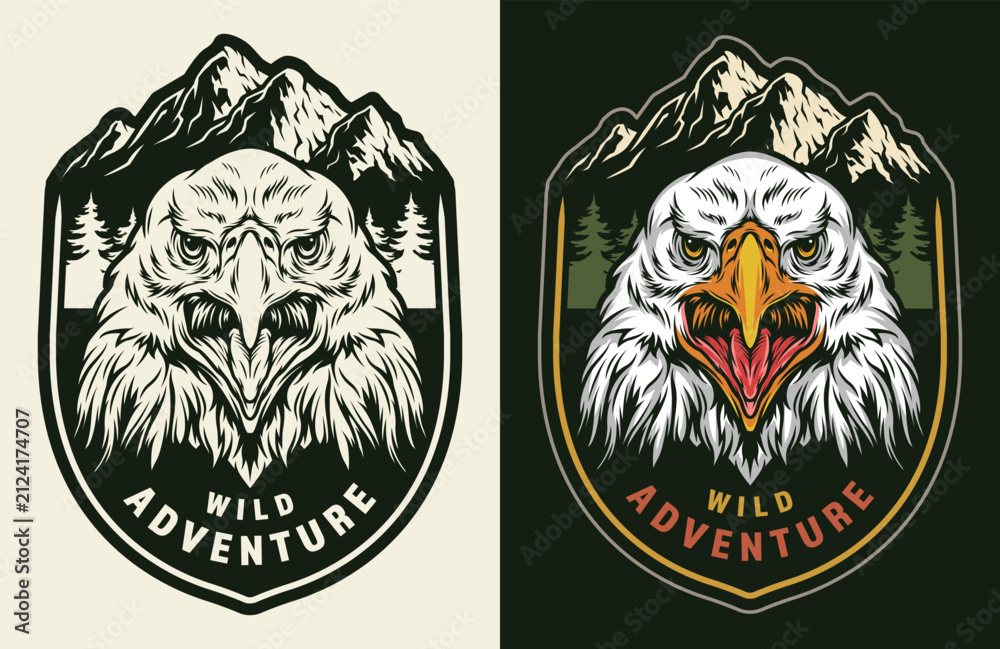 Obraz premium Eagle adventure design