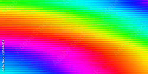 Abstract Rainbow Gradient Horizontal Lines Background with Vibrant Color Spectrum